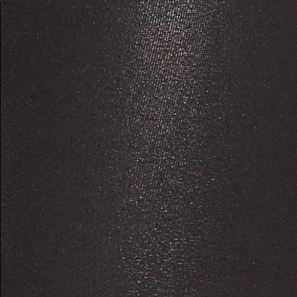 Spanx Faux Leather Stretch Shaping Black Leggings - Picture 5 of 8
